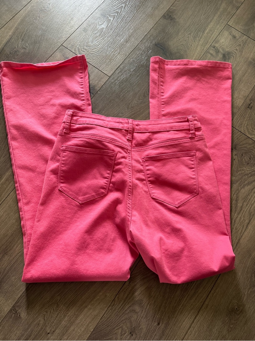 Zenana Outfitters Bright Pink flare Leg Jeans
